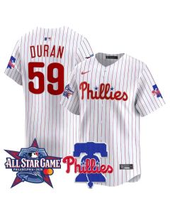 Youth Philadelphia Phillies #59 Jhoan Duran White 2026 MLB All-Star Jersey (Style 2)