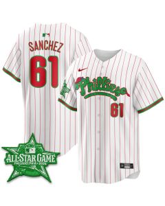 Youth Philadelphia Phillies #61 Cristopher Sanchez White 2026 MLB All-Star Jersey (White)