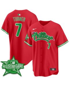 Youth Philadelphia Phillies #7 Trea Turner Red 2026 MLB All-Star Jersey (Style 2)