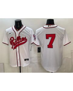 Youth Philadelphia Phillies #7 Trea Turner White 2026 Field of Dreams Stadium Jersey (White)