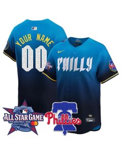 Youth Philadelphia Phillies Blue 2026 MLB All-Star Custom Jersey (Blue)
