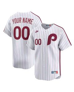Youth Philadelphia Phillies Nike White Cooperstown Collection Limited Custom Jersey (White)