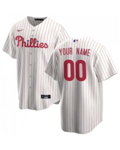Youth Philadelphia Phillies White Stitched Baseball Custom Jersey (White)