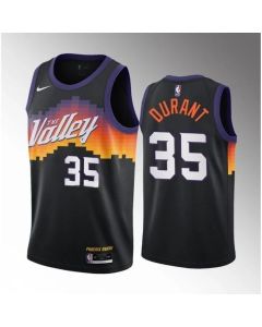 Youth Phoenix Suns #35 Kevin Durant Balck 2021/22 City Edition Stitched Basketball Jersey