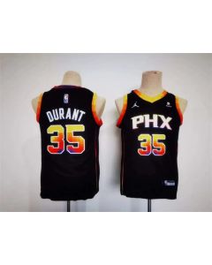 Youth Phoenix Suns #35 Kevin Durant Black 2022/23 Statement Edition Stitched Basketball Jersey