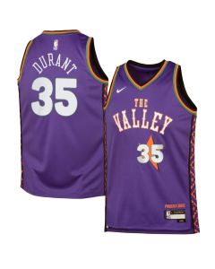 Youth Phoenix Suns #35 Kevin Durant Purple 2024/25 Swingman City Edition Player Jersey (Purple)