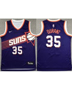 Youth Phoenix Suns #35 Kevin Durant Purple Icon Edition Stitched Basketball Jersey