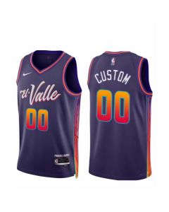 Youth Phoenix Suns Active Player Custom Purple 2023/24 City Edition Stitched Basketball Jersey