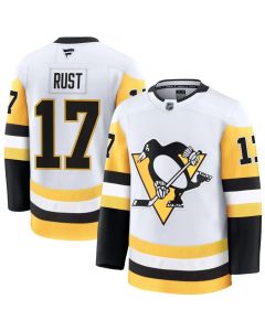 Youth Pittsburgh Penguins #17 Bryan Rust White Away Jersey