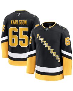 Youth Pittsburgh Penguins #65 Erik Karlsson Black Alternate Jersey