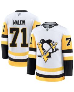 Youth Pittsburgh Penguins #71 Evgeni Malkin White Away Jersey