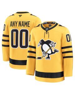 Youth Pittsburgh Penguins Gold Alternate Custom Jersey