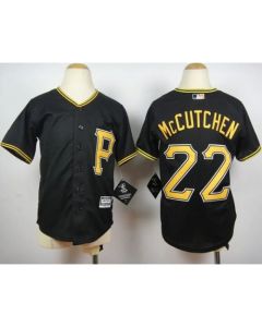 Youth Pittsburgh Pirates #22 Andrew McCutchen Black Cool Base Stitched MLB Jersey