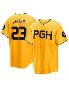 Youth Pittsburgh Pirates #23 Mitch Keller Gold City Connect Stitched Jersey (Gold)