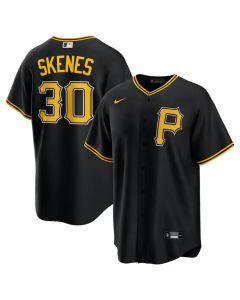 Youth Pittsburgh Pirates #30 Paul Skenes Black Cool Base Stitched Baseball Jersey (Black)