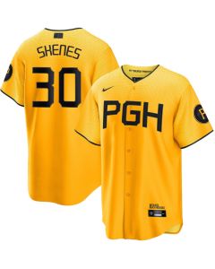 Youth Pittsburgh Pirates #30 Paul Skenes Gold City Connect Stitched Jersey (Gold)
