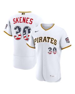 Youth Pittsburgh Pirates #30 Paul Skenes Nike White 2026 All-Star Edition Stars & Stripes Authentic Jersey (White)