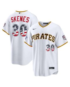 Youth Pittsburgh Pirates #30 Paul Skenes Nike White 2026 All-Star Edition Stars & Stripes Stadium Jersey