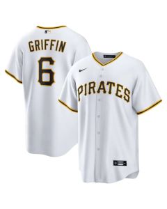Youth Pittsburgh Pirates #6 Konnor Griffin Nike White Home Replica Jersey (White)