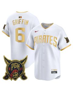 Youth Pittsburgh Pirates #6 Konnor Griffin White 2026 City Connect Jersey