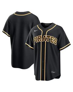 Youth Pittsburgh Pirates Nike Fashion Replica Black Out Jersey
