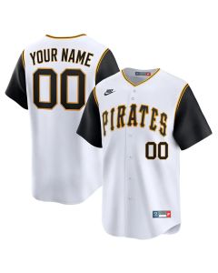 Youth Pittsburgh Pirates Nike White Cooperstown Collection Limited Custom Jersey (White)