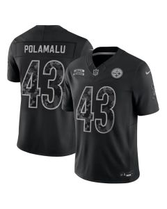 Youth Pittsburgh Steelers #43 Troy Polamalu Nike Black 2026 Salute to Service Vapor F.U.S.E. Limited Jersey