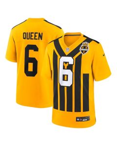 Youth Pittsburgh Steelers #6 Patrick Queen Gold Alternate 1933 Throwback Game Jersey (Gold)