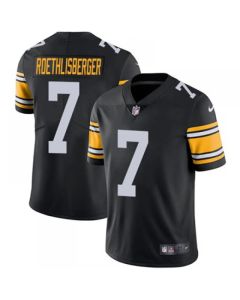 Youth Pittsburgh Steelers #7 Ben Roethlisberger Black Vapor Untouchable Limited Stitched NFL Jersey