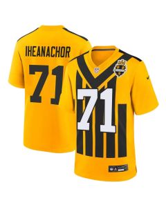 Youth Pittsburgh Steelers #71 Max Iheanachor Gold 2026 NFL Draft Game Jersey (Gold)
