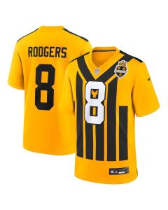 Youth Pittsburgh Steelers #8 Aaron Rodgers Gold Alternate 1933 Throwback Game Jersey (Gold)