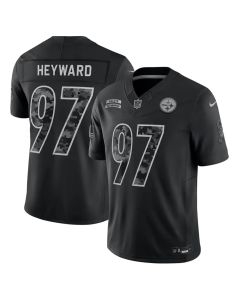 Youth Pittsburgh Steelers #97 Cameron Heyward Nike Black 2026 Salute to Service Vapor F.U.S.E. Limited Jersey