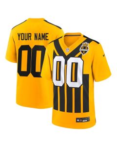 Youth Pittsburgh Steelers Gold Alternate 1933 Throwback Game Custom Jersey (Gold)