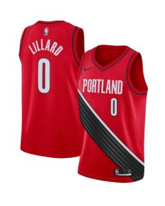 Youth Portland Trail Blazers #0 Damian Lillard Red Statement Edition Stitched Basketball Jersey