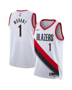 Youth Portland Trail Blazers #1 Ja Morant White 2026 Association Edition Jersey (White)