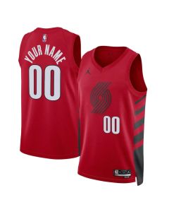 Youth Portland Trail Blazers Red 2022/23 Swingman Statement Edition Custom Jersey