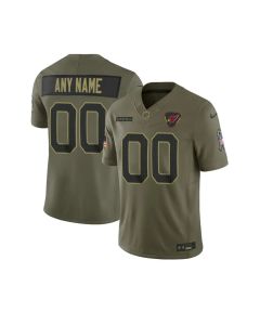 Youth's Arizona Cardinals Custom Olive 2025 Salute to Service Retired Limited Jersey (Olive)