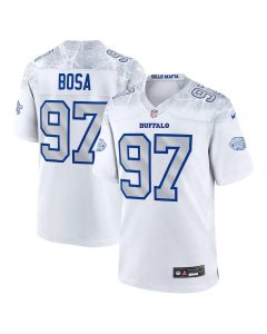 Youth's Buffalo Bills #97 Joey Bosa White Rivalries Collection Game Jersey (White)