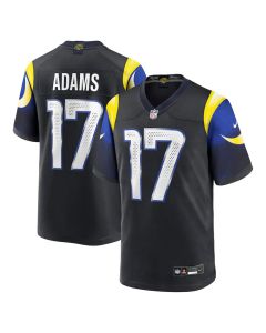 Youth's Los Angeles Rams #17 Davante Adams Black Rivalries Collection Game Jersey (Black)