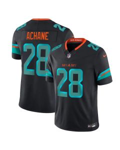 Youth's Miami Dolphins #28 De'Von Achane Black Rivalries Collection F.U.S.E. Vapor Limited Stitched Jersey