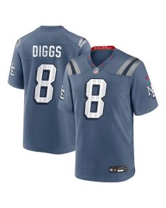 Youth's New England Patriots #8 Stefon Diggs Blue Rivalries Collection Game Jersey (Blue)