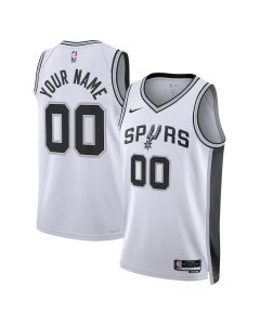 Youth San Antonio Spurs Nike White Swingman Association Edition Custom Jersey