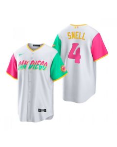 Youth San Diego Padres #4 Blake Snell 2022 White City Connect Stitched Baseball Jersey (White)