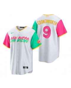 Youth San Diego Padres #9 Jake Cronenworth 2022 White City Connect Stitched Baseball Jersey (White)