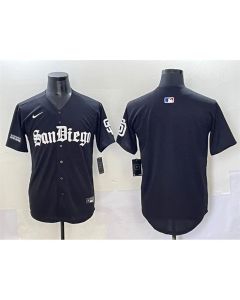 Youth San Diego Padres Black Gothic Edition Vapor Limited Stitched Baseball Jersey (Black)