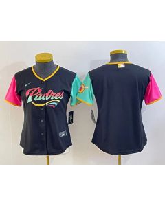 Youth San Diego Padres Blank Black City Connect Stitched Baseball Jersey