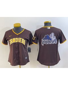 Youth San Diego Padres Brown Team Big Logo Stitched Baseball Jersey