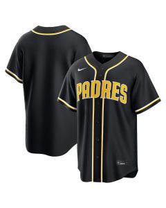 Youth San Diego Padres Fashion Replica Black Out Jersey