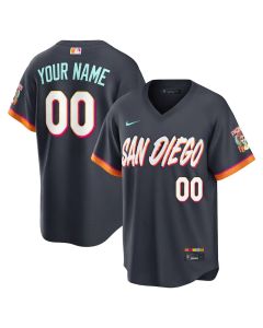 Youth San Diego Padres Nike Obsidian 2026 City Connect Stadium Custom Jersey (City Connect)