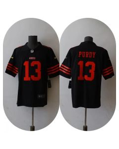 Youth San Francisco 49ers #13 Brock Purdy Black Vapor Untouchable Limited Stitched Football Jersey